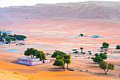 Villa at The Thousand Nights Camp in the Sharqiya Sands, formerly known as Wahiba Sands, region of desert in Sultanate of Oman, Arabian Peninsula, Middle East