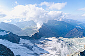 Österreich, Osttirol, Kals, Großglockner, Ausblick vom Stüdlgrat auf Bergwelt