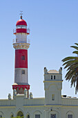 Leuchtturm und State House, Swakopmund, Erongo, Namibia, Afrika