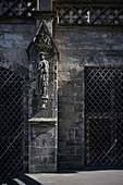 Statue on the exterior facade of the Erfurt Cathedral, Erfurt, state capital, Free State of Thuringia, Germany, Europe
