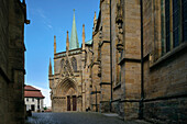 Severikirche and magnificent portal at Erfurt Cathedral, Erfurt, state capital, Free State of Thuringia, Germany, Europe