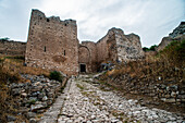 Acrocorinth archeological site entrance, Corinth, Greece