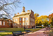 The Old State House im First State Heritage Park in Dover, Kent County, Delaware, USA