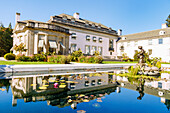 Nemours Estate mit Gartenanlagen der Southern Gardens und Herrenhaus Nemours Mansion bei Wilmington, New Castle County Delaware, USA