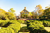  Nelson House and Garden on Main Sstreet in Colonial National Historic Park in Historic Yorktown in the American Historic Triangle, York County, Virginia, USA 