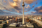 Television tower, Alexanderplatz, Berlin, Germany.