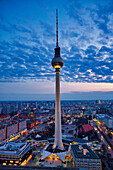 Television tower, Alexanderplatz, Berlin, Germany.