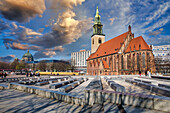 St Marien kirche church, Alexander platz, Berlin, Germany.