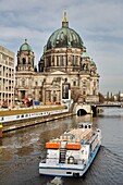 Berliner Dom and river Spree, Berlin, Germany.