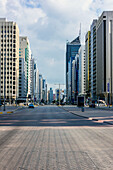 Moderne Hochhäuser, Central Business District, Abu Dhabi, Emirat Abu Dhabi, Vereinigte Arabischen Emirate (VAE), Naher Osten, Vorderasien