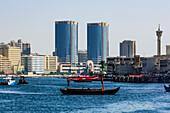  Dubai, Creek with the typical boats 