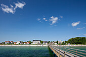  Sea bridge on the Baltic Sea, Haffkrug, Schleswig-Holstein, Germany 