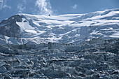 Detailaufnahme vom Gletschermeer am Mont-Blanc, Glacier des Bossons, Plateau des Pyramides, Chamonix Mont Blanc, Haute Savoie, Frankreich, Europa
