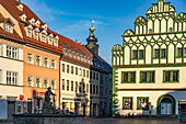  At the market square in Weimar, Thuringia, Germany  