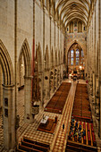 Blick von Empore im Ulmer Münster, Ulm, Schwäbische Alb, Baden-Württemberg, Deutschland, Europa