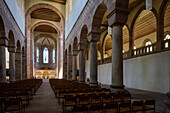 Kirchenschiff der Klosterkirche, Benediktinerabtei Kloster Alpirsbach, Landkreis Freudenstadt, Schwarzwald, Baden-Württemberg, Deutschland, Europa