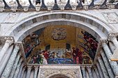 Painting details of Saint Mark's Cathedral in Venice, Italy