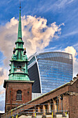 Sky Garden, All Hallows by the Tower, City of London, Buildings of the financial district, London, England, UK