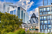 City of London, Buildings of the financial district, London, England, UK