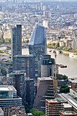 Skyline, City of London, Buildings of the financial district, Views from The Shard, London, England, UK