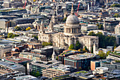  St. Paul Kathedrale, Ansichten von The Shard, London, England, Großbritannien 