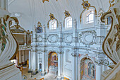 Chiesa di Santa Chiara interior, Noto, Noto Valley, Sicily, Italy