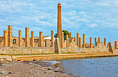 Remains of the Tuna fishery plant, Vendicari, Noto Valley, Sicily, Italy