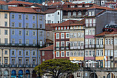  Colorful houses on the banks of the Douro in Porto, Portugal 
