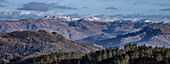  Mountain panorama in the border region between Portugal and Spain. Peneda Geres National Park, Gavieira, Viana do Castelo, Portugal 