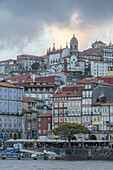  View of part of the old town of Porto and Douro from the southern bank, Porto, Portugal 