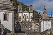  Steps lead up to the church of Santuario de Nossa Senhora de Peneda, Viana do Castelo, Gavieira, Portugal 