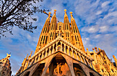 Fachada de La Pasión, La Sagrada Familia Basilica. Barcelona. Spain