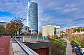 Iberdrola tower, Alameda Mazarredo, Bilbao, Basque Country, Spain