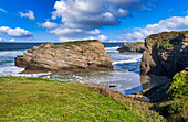 Playa de las Catedrales, As Cátedras, Lugo province, Galicia, Spain.