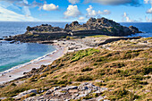 Castro de Baroña, Porto do Son, Ria de Muros y Noya, A Coruña, Galicia, Spain