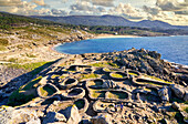 Castro de Baroña, Porto do Son, Ria de Muros y Noya, A Coruña, Galicia, Spain