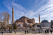  Today&#39;s Hagia Sophia Mosque or Church of St. Sophia, a former Byzantine church and museum in Istanbul, Türkiye  