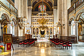  Interior of the Greek Orthodox Hagia Triada Church in Beyoğlu, Istanbul, Türkiye  