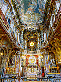  Germany, Bavaria, Upper Bavaria, Munich, Asam Church of St. John Nepomuk, interior 