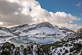  Embassament de Cuber reservoir in winter, Mallorca, Balearic Islands, Spain 