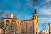 Kirche von Santa Maria del Cami im Abendlicht, Mallorca, Balearen, Spanien