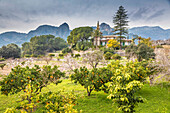 Gärten und Villa Francisco, Bunyola, Mallorca, Balearen, Spanien