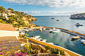  The small harbor at Cala Portals Vells, Mallorca, Balearic Islands, Spain 
