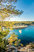  Evening mood at Cala Portals Vells, Mallorca, Balearic Islands, Spain 