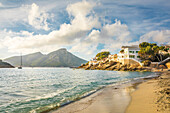 White villa at Platja des Geperut, Sant Elm, Mallorca, Balearic Islands, Spain 