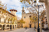 Placa de la Vila in Alaro, Mallorca, Balearen, Spanien