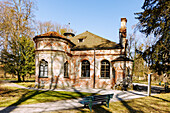  Magdalenenklause, built as an artificial ruin, Nymphenburg Park, Munich, Bavaria, Germany 