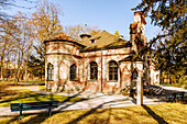  Magdalenenklause, built as an artificial ruin, Nymphenburg Park, Munich, Bavaria, Germany 