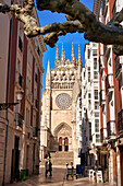 Puerta del Sarmental, Plaza Rey San Fernando, Cathedral de Santa María, French Gothic, Burgos, Castile and León, Spain, Europe