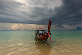 Sonnenuntergang am Charlie Beach, Insel Koh Mook, Andamanensee, Thailand, Südostasien, Asien